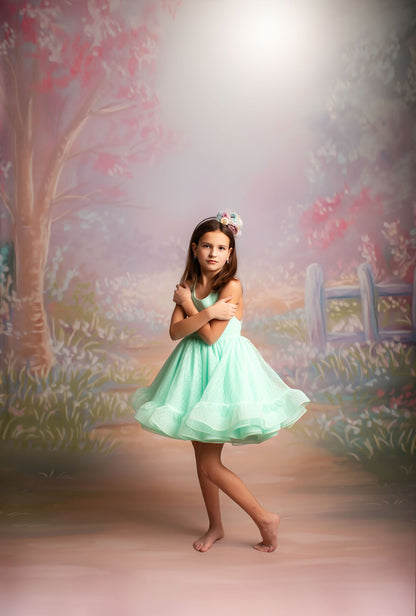 Pastel Garden Pathway - With Sweep Option