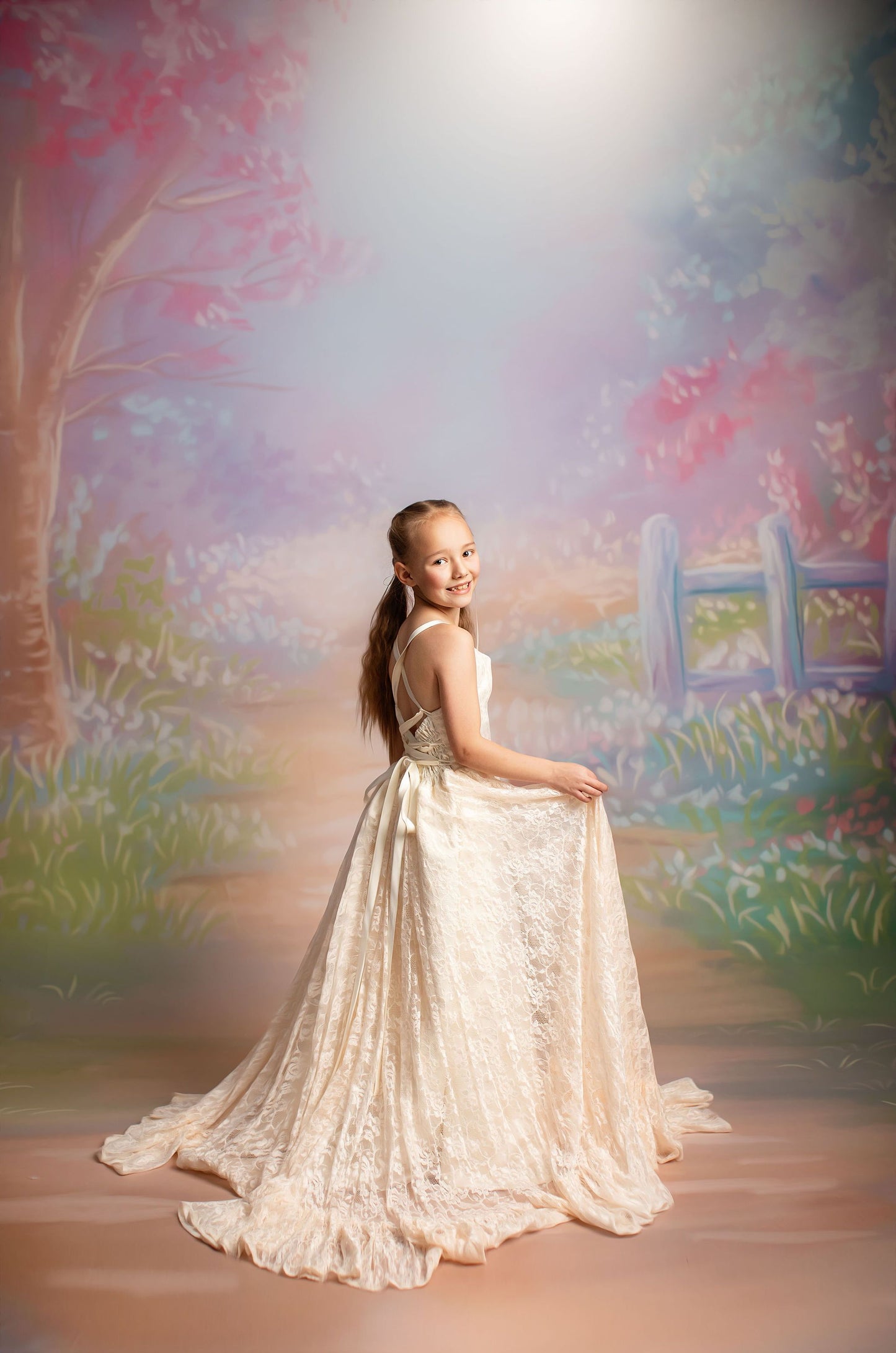 Pastel Garden Pathway - With Sweep Option