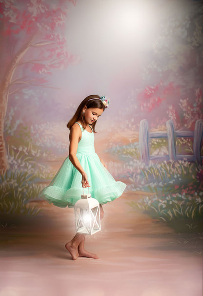 Pastel Garden Pathway - With Sweep Option