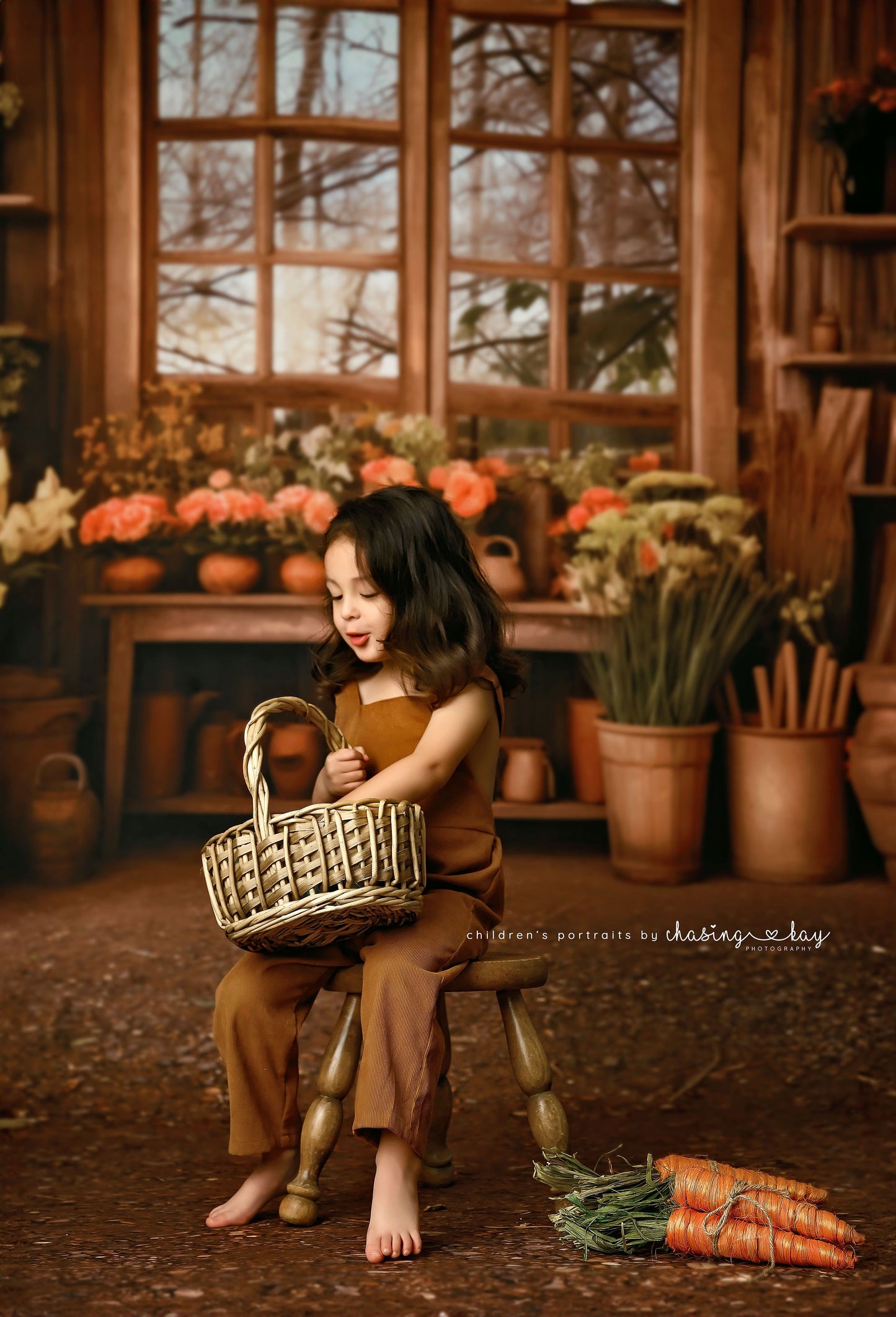 Rustic Greenhouse Garden View - With Sweep Option