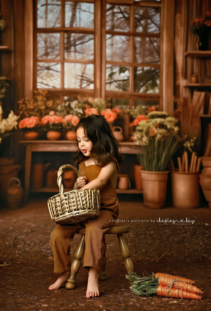 Rustic Greenhouse Garden View - With Sweep Option