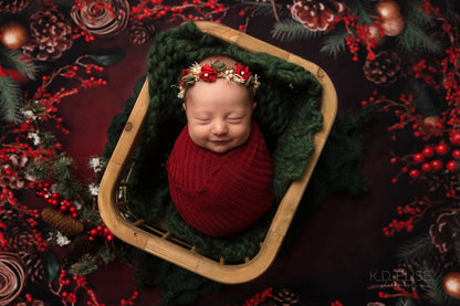 Crimson Christmas Berries - Petite