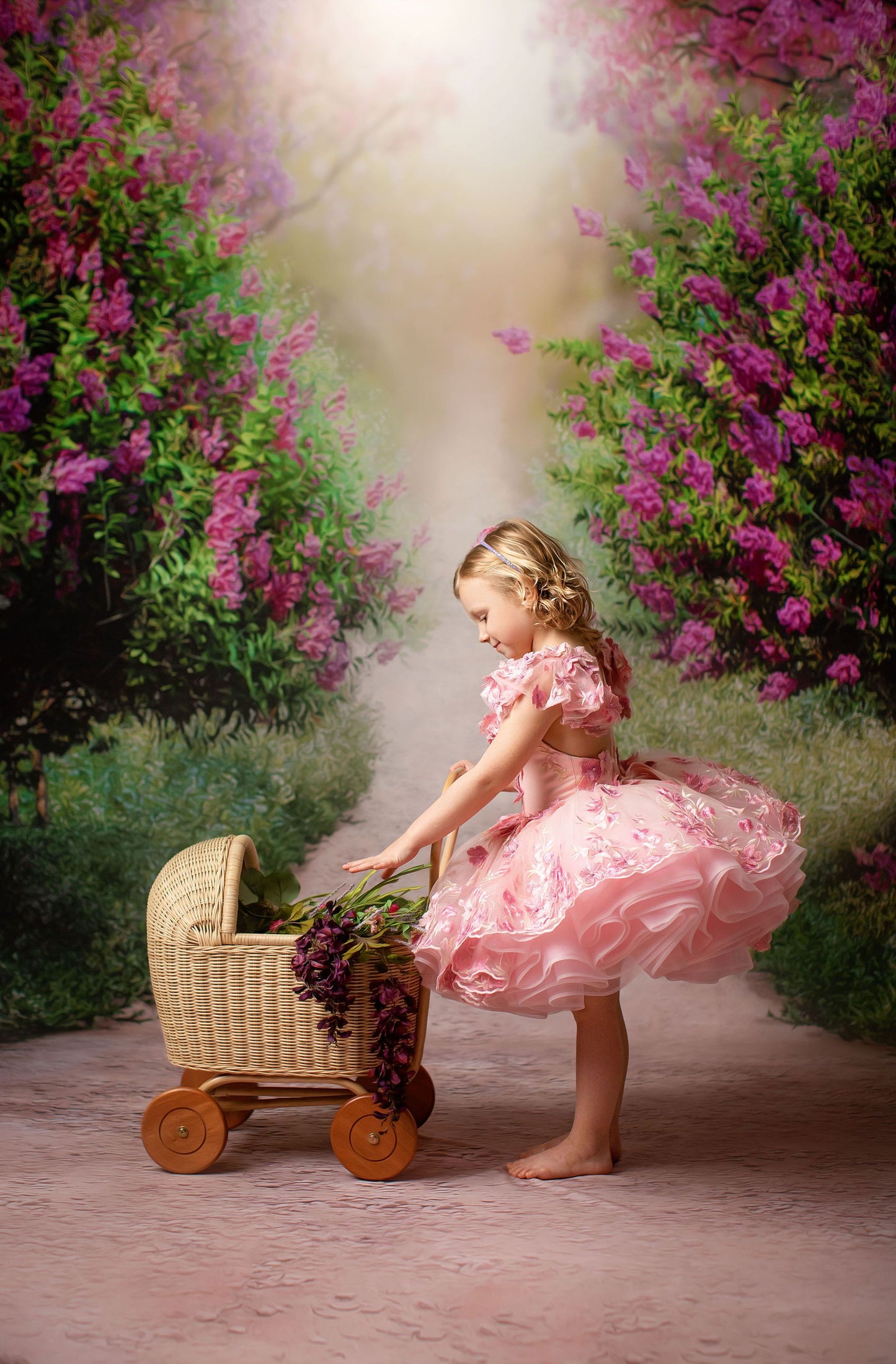 Lilac Garden Path - With Sweep Option