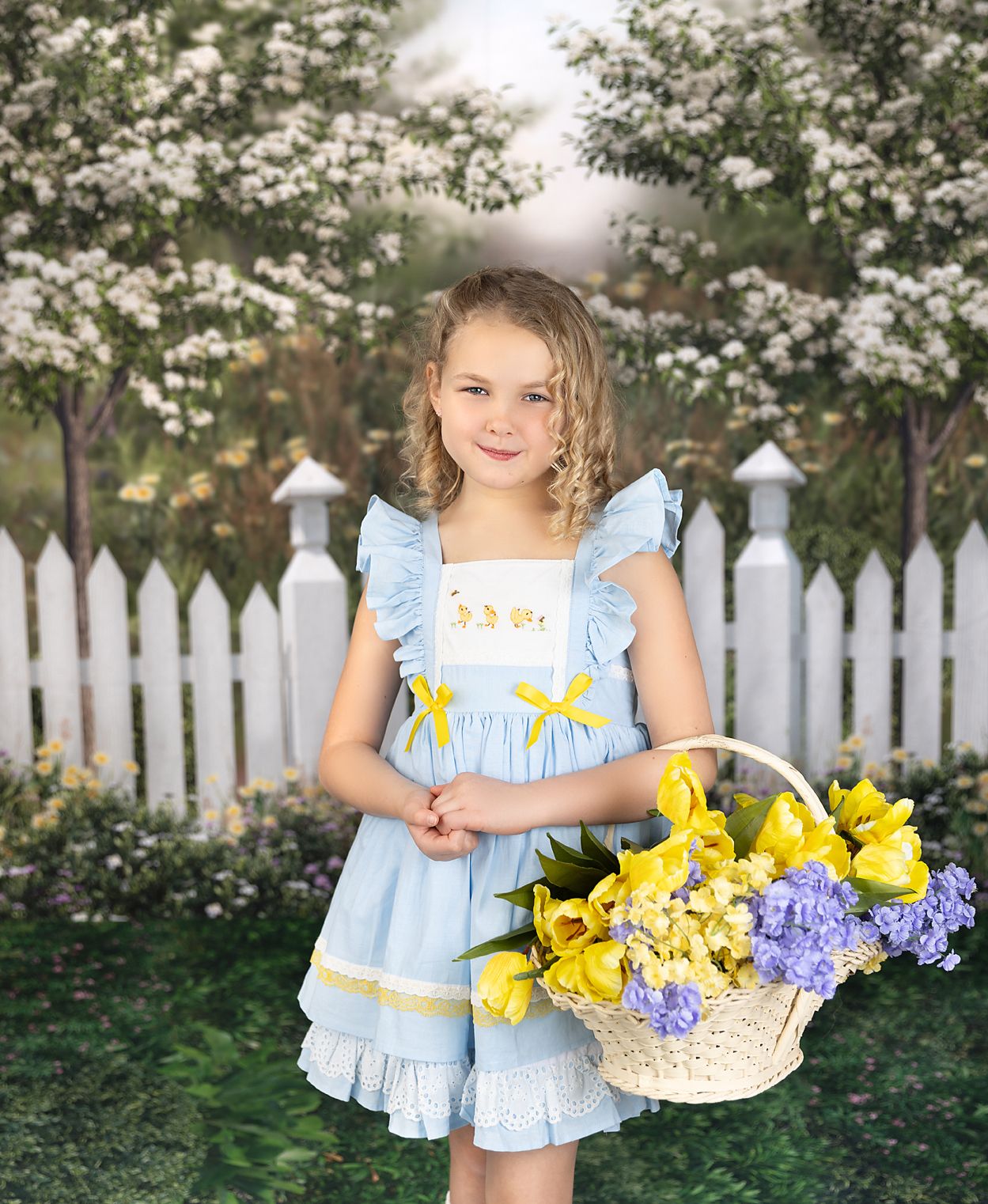 Country Spring Picket Fence