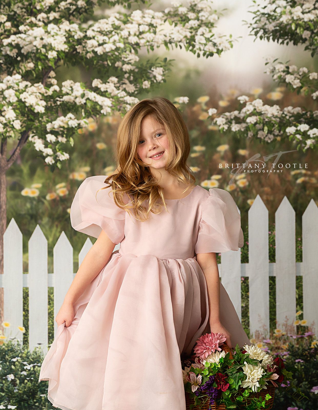 Country Spring Picket Fence