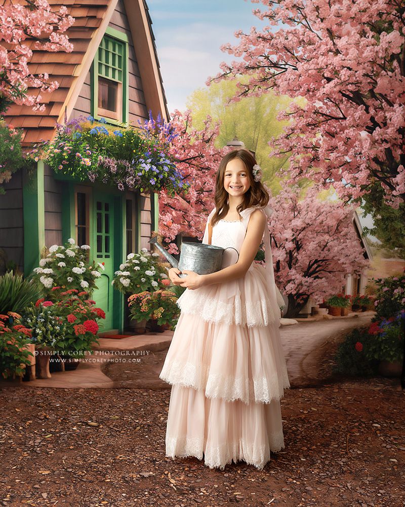 Blossoming Spring Country Road - With Sweep Option