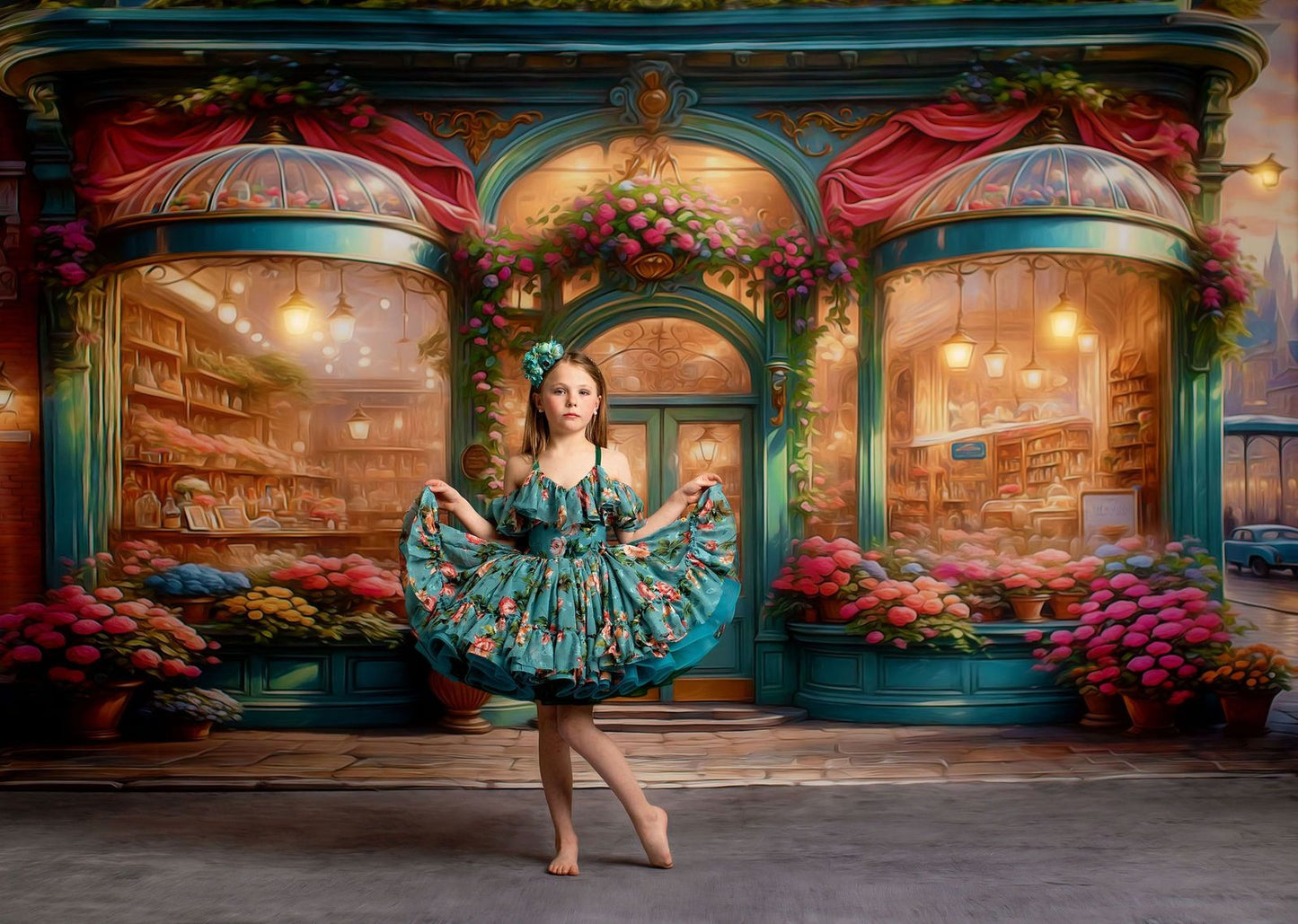 Beautiful Blooming Flower Shop - With Sweep Option