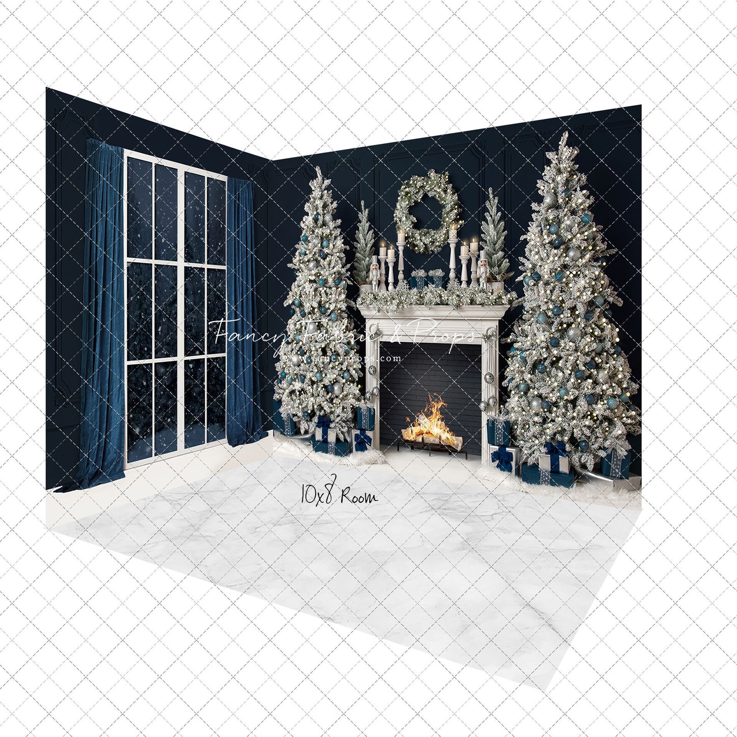 True Blue Mantle 2pc Room