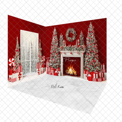 Candy Cane Mantle 2pc Room