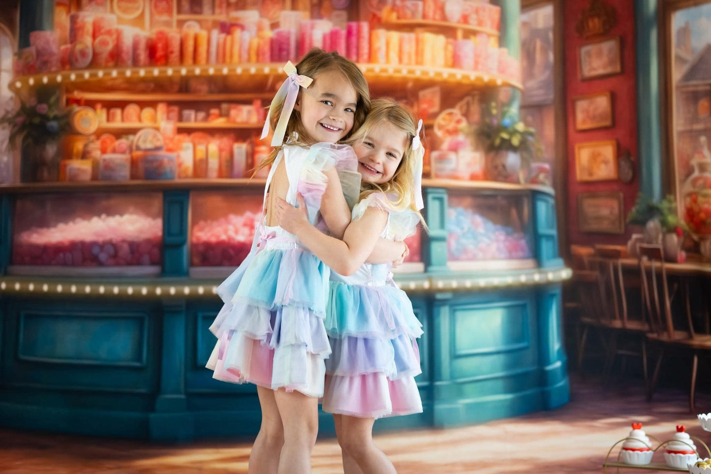 Sweet Tart Hearts with Tile Floor - With Sweep Option