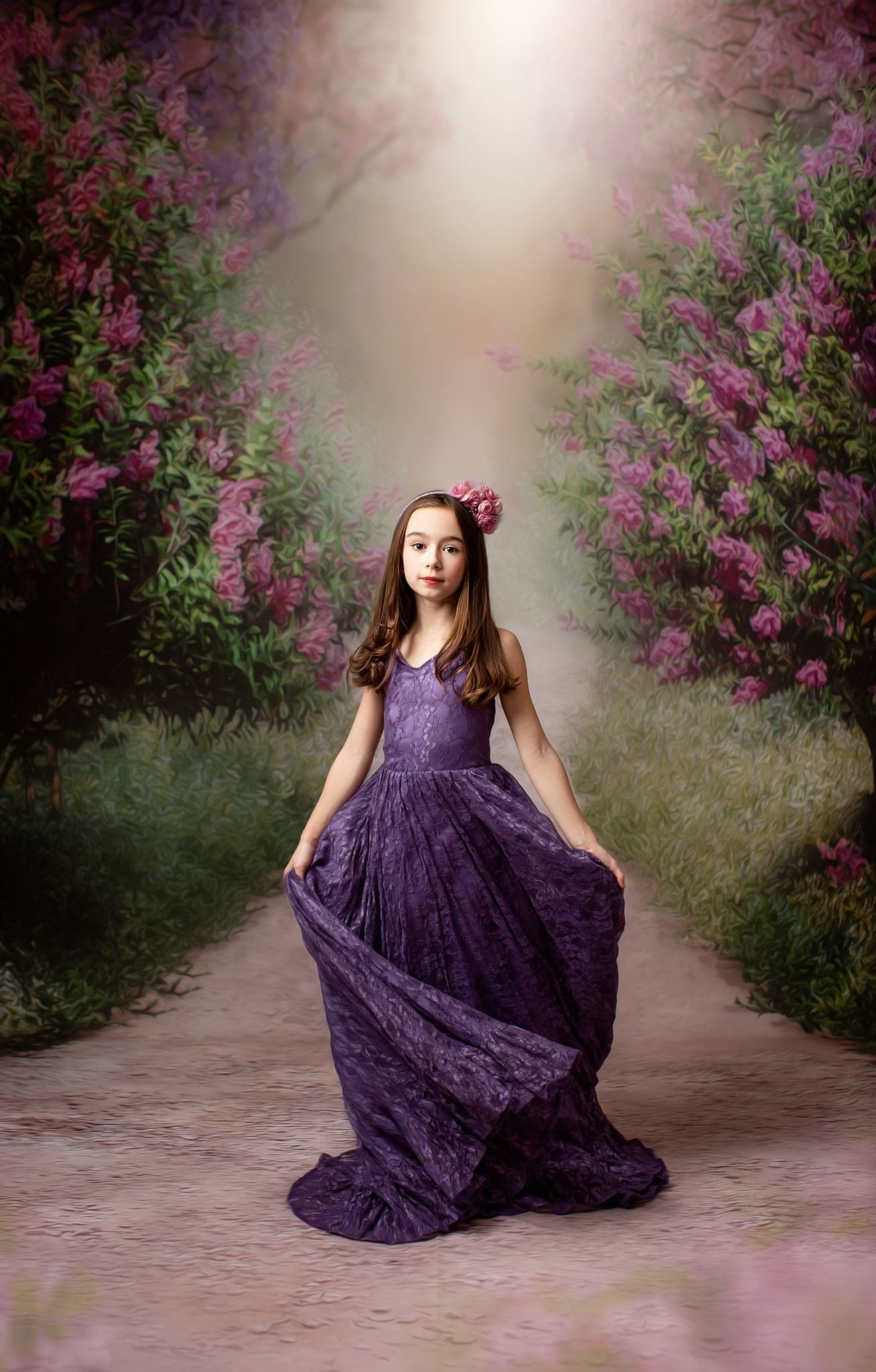 Lilac Garden Path - With Sweep Option