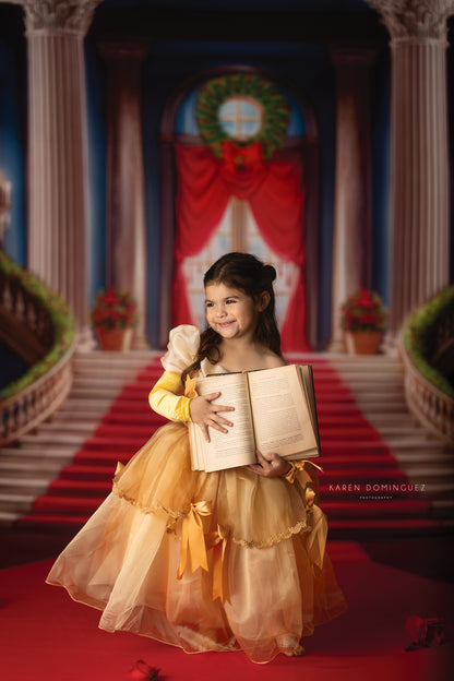 Belle's Royal Staircase - Red Carpet - With Sweep Option