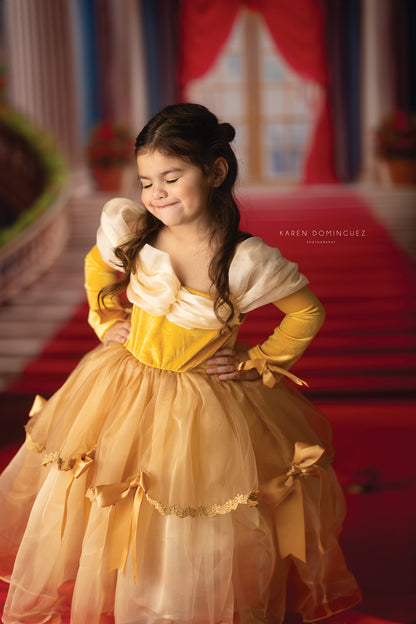 Belle's Royal Staircase - Red Carpet - With Sweep Option