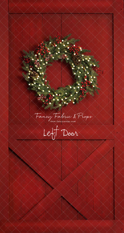 Red Barn Door - Slimline Drop For OG Fancy Lite System - Slimline Panels