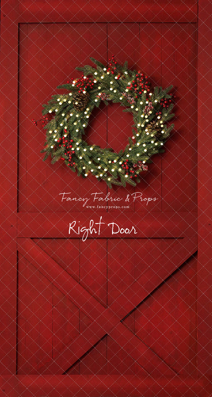 Red Barn Door - Slimline Drop For OG Fancy Lite System - Slimline Panels