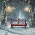 Snowy Bench - Red - with Sweep Option