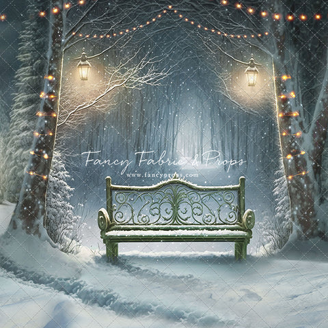 Snowy Bench - Green - with Sweep Option