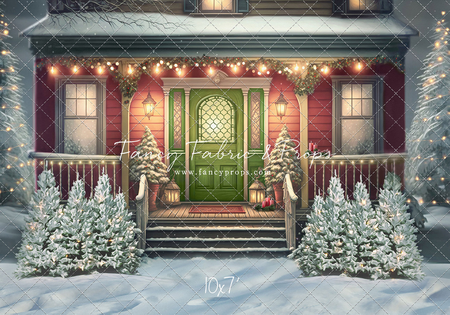 Merry Porch Greetings - Extra Lights - with Sweep Option