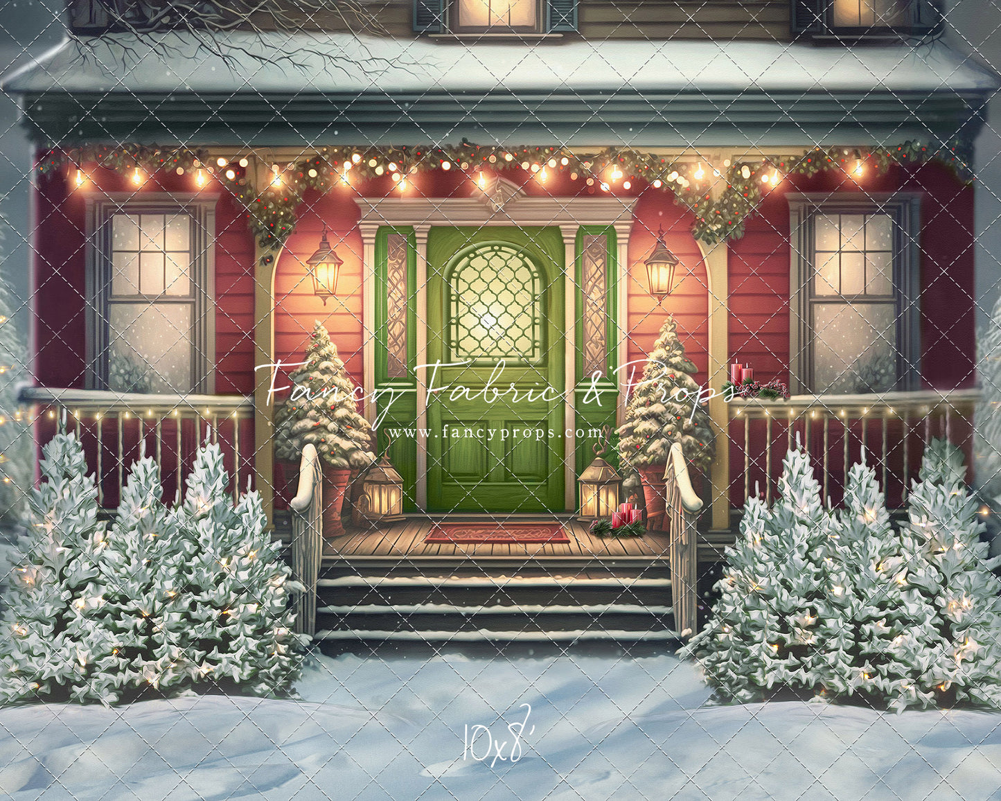 Merry Porch Greetings - Extra Lights - with Sweep Option