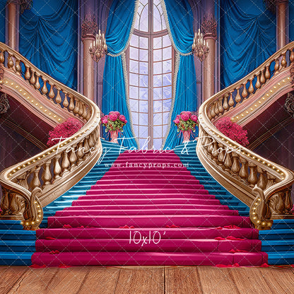 Ballroom Royal Staircase - Blue - With Sweep Option