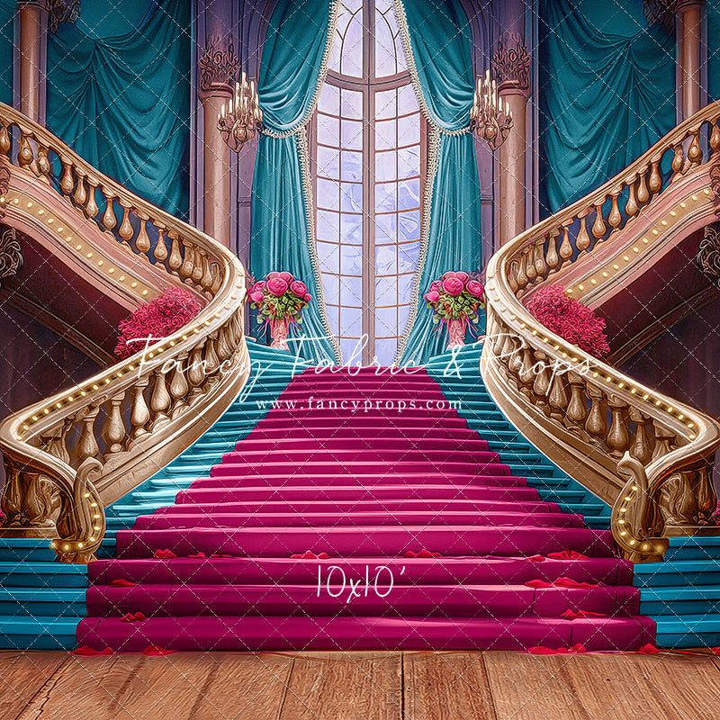 Ballroom Royal Staircase - Cyan - With Sweep Option