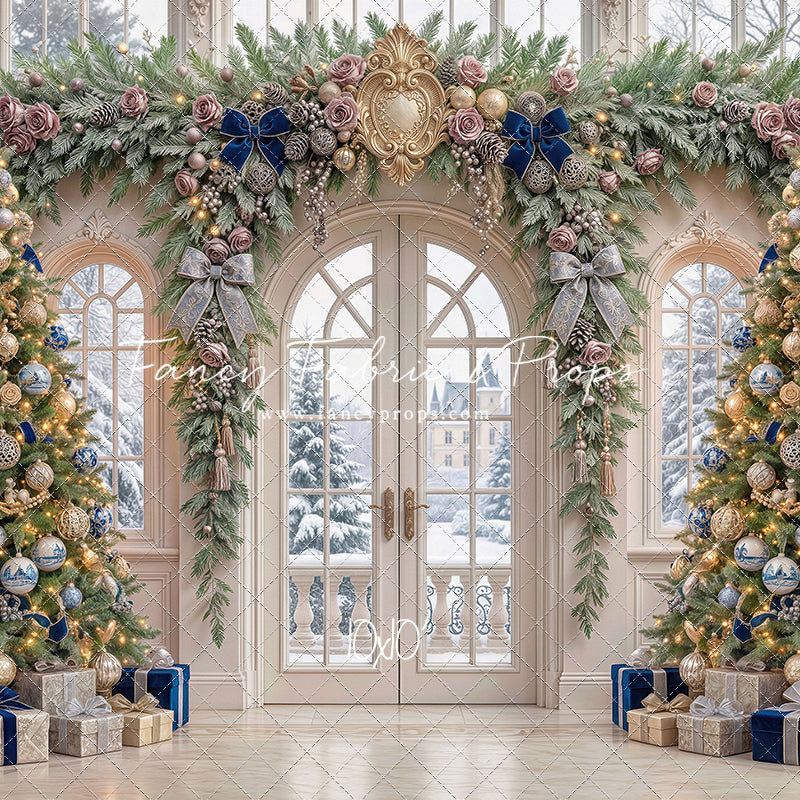 Blue Christmas Foyer - with Sweep Option