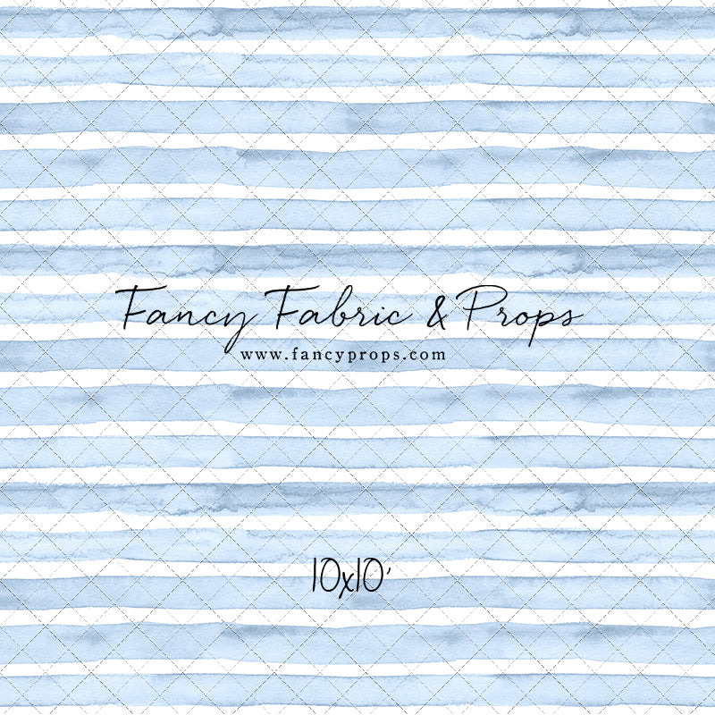 Blue Watercolor Stripes