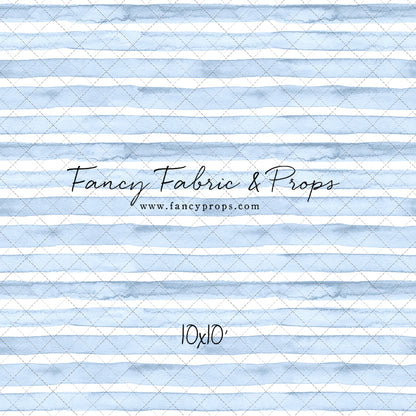 Blue Watercolor Stripes