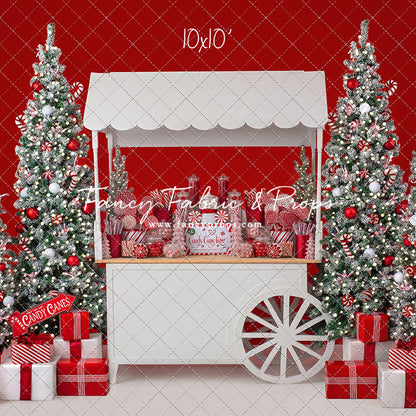 Candy Cane Sweets Cart