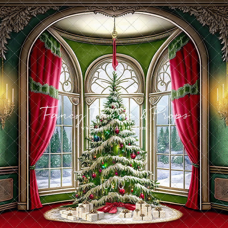 Cathedral Christmas - Red Carpet Option - with Sweep Option