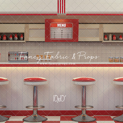 Cherry Cream Diner - With Sweep Option