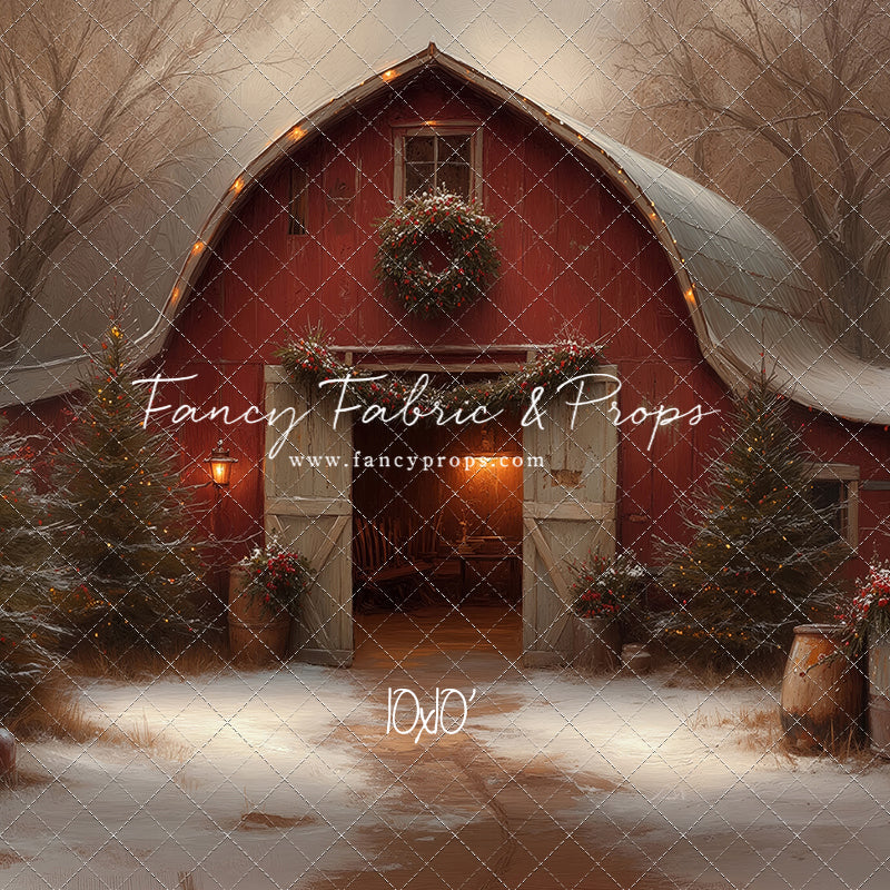 Christmas Barn Glow - with Sweep Option