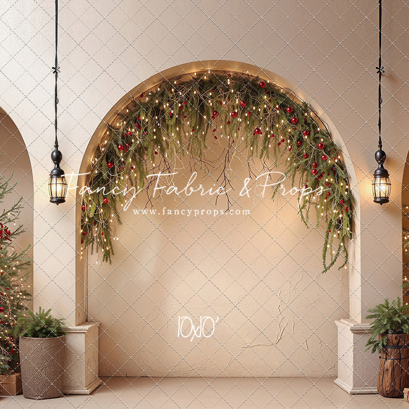 Christmas Courtyard Arch - With Sweep Option