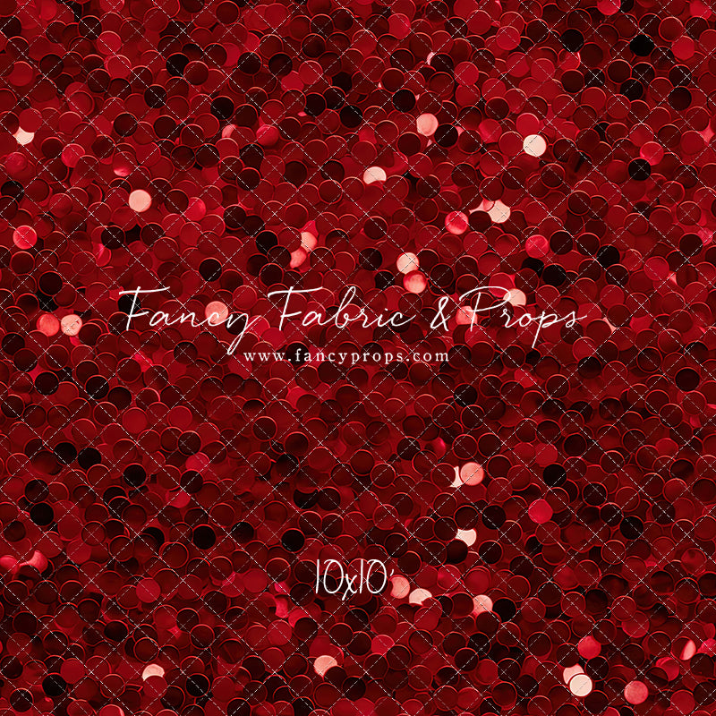Chunky Red Sequins