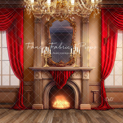 Cozy Up By The Fire - Wood Floor Option - with Sweep Option