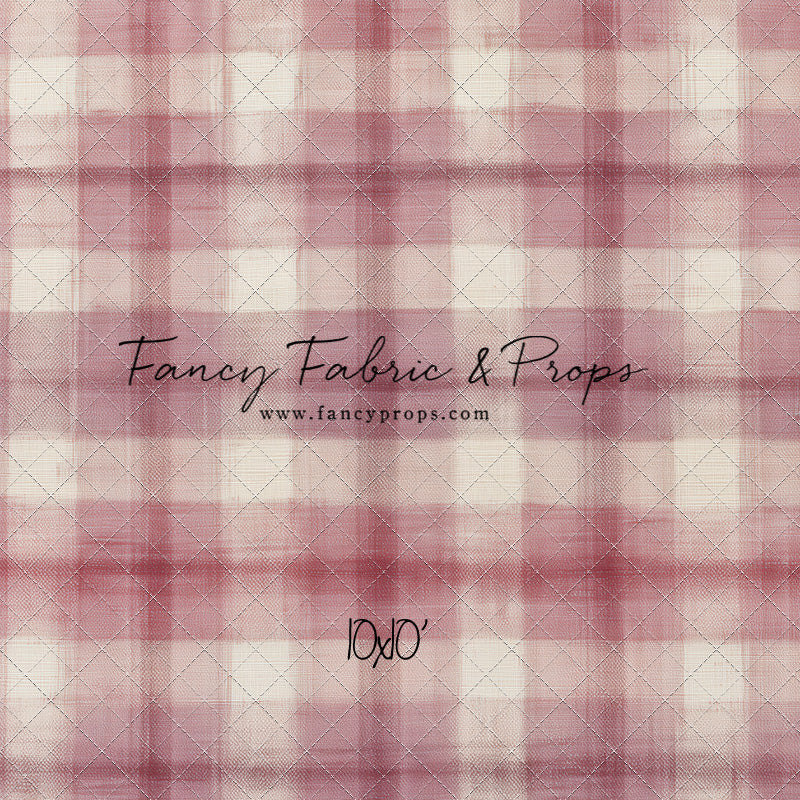 Cranberry Plaid - With Sweep Option