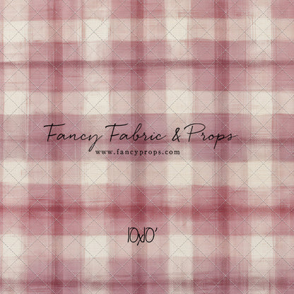Cranberry Plaid - With Sweep Option
