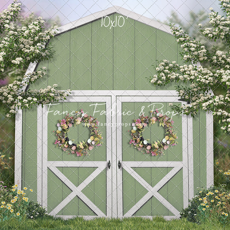 Easter Blossoms Barn - With Sweep Option