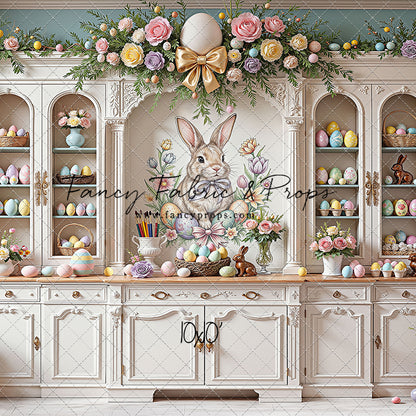 Easter Cupboard - White Floor - With Sweep Option