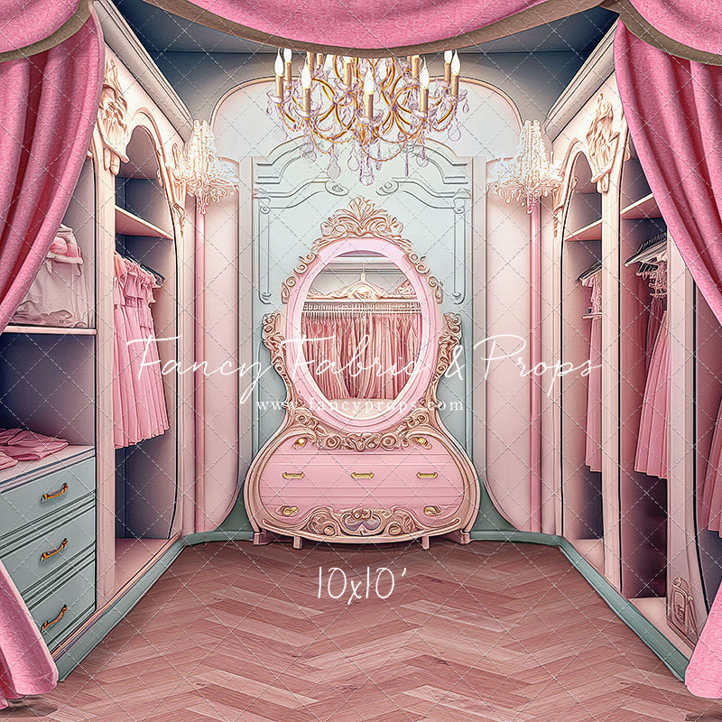 Elegant Armoire - Wood Floor Option - With Sweep Option