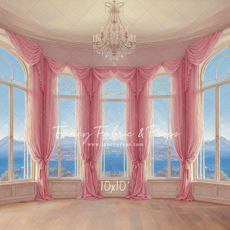 Elegant Summertime Mountain View - Wood Floor - With Sweep Option