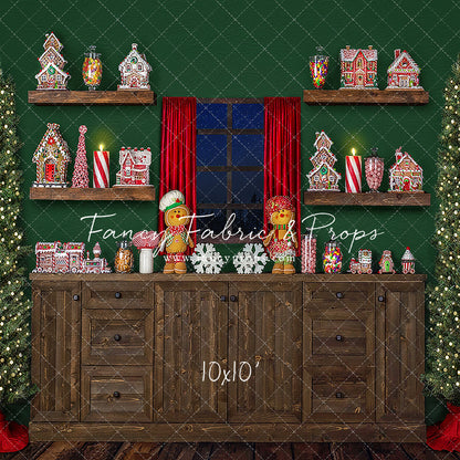 Evergreen Gingerbread Kitchen With A View