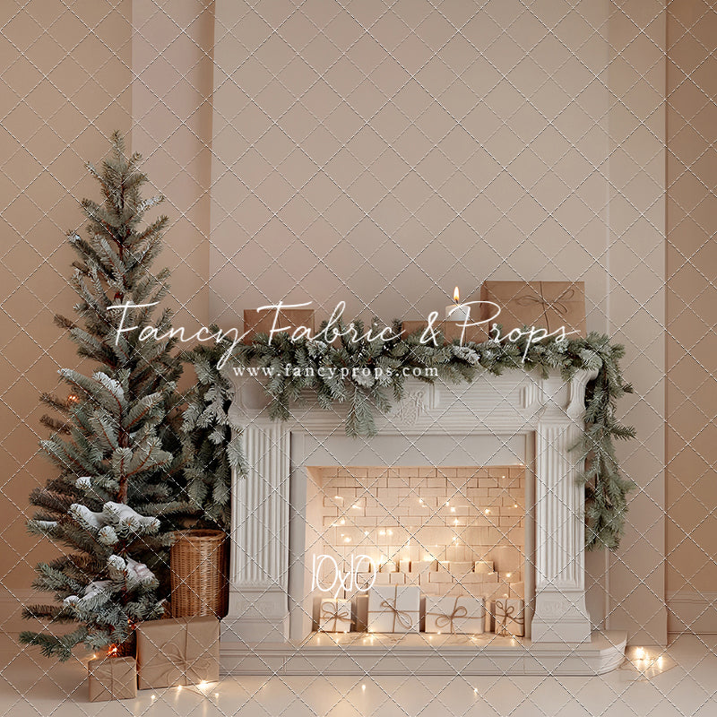 Evergreen & Ivory Mantle - With Sweep Option