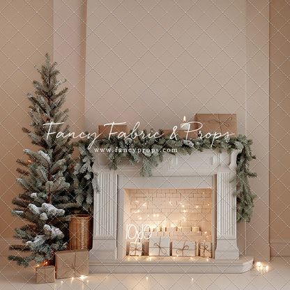 Evergreen & Ivory Mantle - With Sweep Option