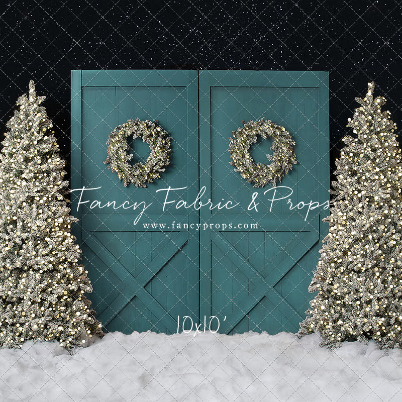 Fancy Blue Barn Doors