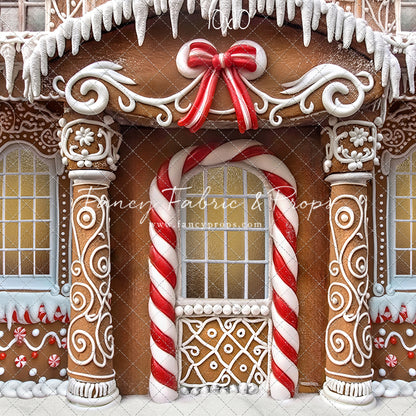 Fancy Peppermint Gingerbread House - With Sweep Option