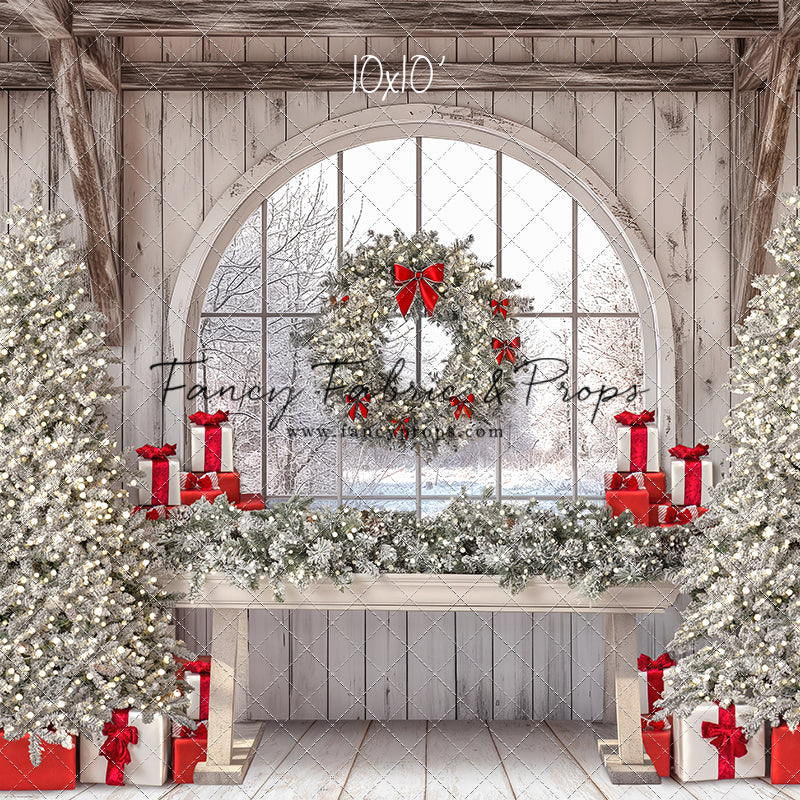 Farmhouse Christmas Winter View