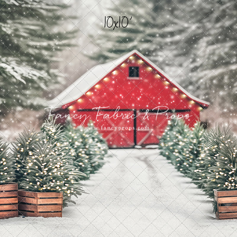 Festive Pickup Truck Farm - with Sweep Option