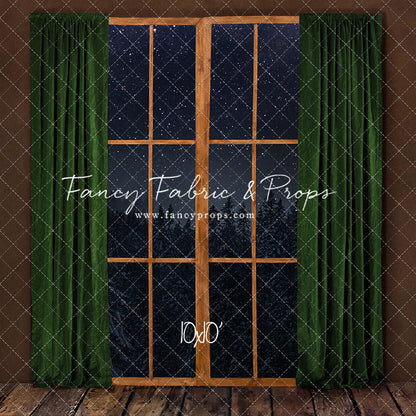 Fireside Evergreen Window