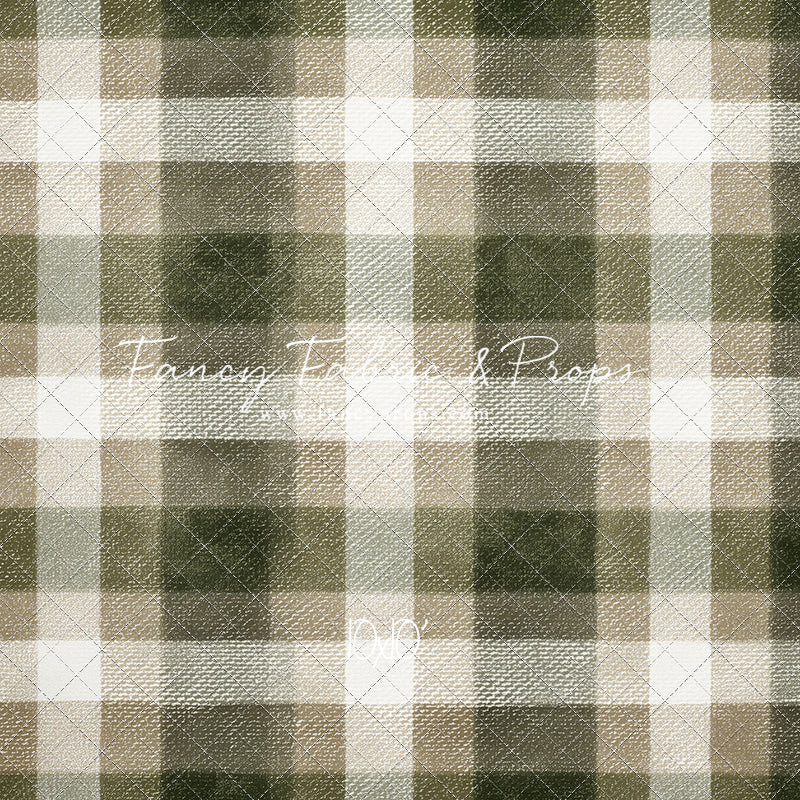Frosted Pine Plaid - With Sweep Option